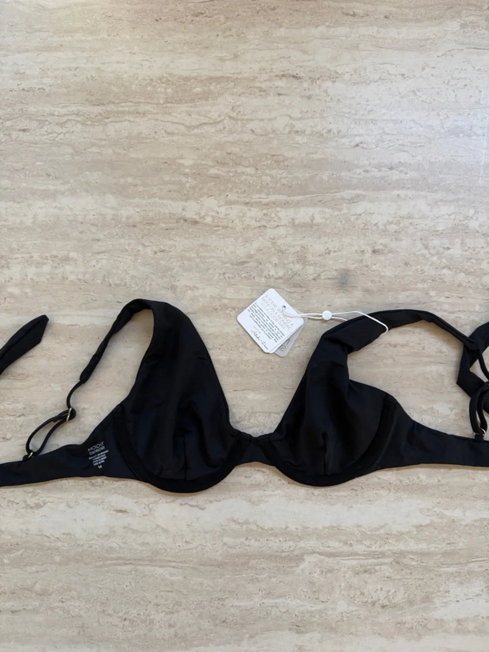 Monday Swimwear Black Underwire Bikini Top -